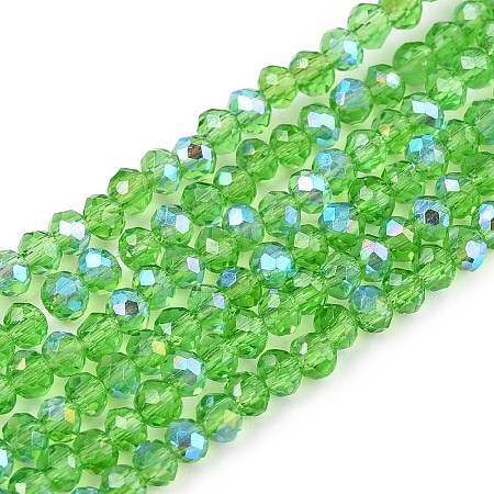 Electroplate Glass Beads Strands EGLA-A044-T1mm-L11-1