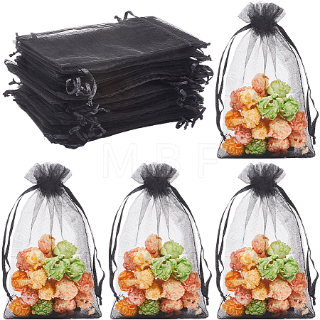 100pcs Large Organza Pouches Portable Shoes Bag Travel Storage Drawstring Bags OP-SP0001-03D-02-1