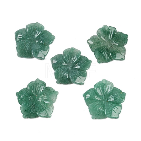 Natural Green Aventurine Carved Pendants G-B097-01A-06-1