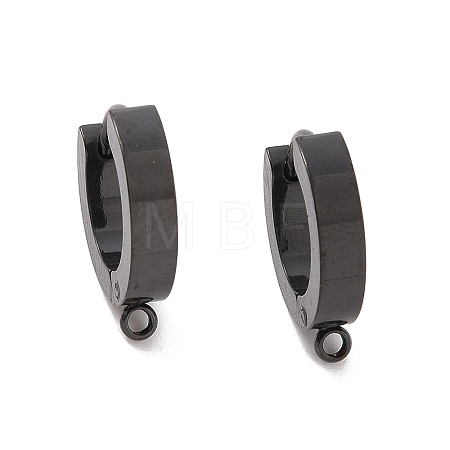 304 Stainless Steel Huggie Hoop Earrings Findings Ion Plating(IP) STAS-I167-01A-EB-1