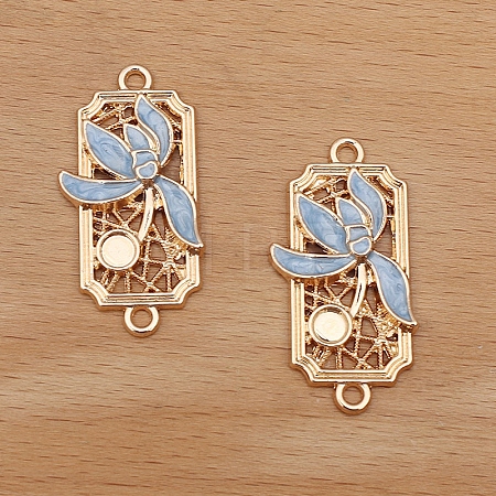 Alloy Enamel Pendant Cabochons Setting PW-WG78914-02-1