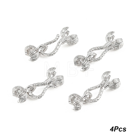 4Pcs Locking Double Brass Bead Tips KK-YW0004-62P-1