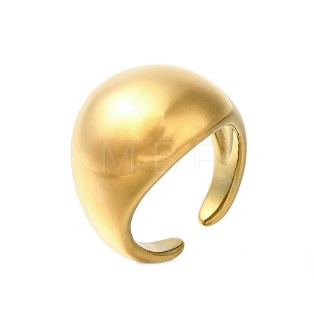 304 Stainless Steel Open Cuff Rings for Women STAS-Z103-03G-06-1