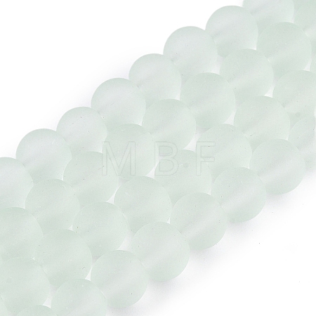 Baking Paint Transparent Glass Bead Strands GLAA-S031-10mm-29-1