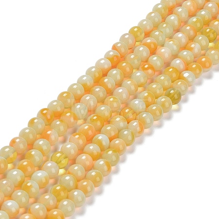 Glass Round Beads Strands GLAA-M044-01A-1