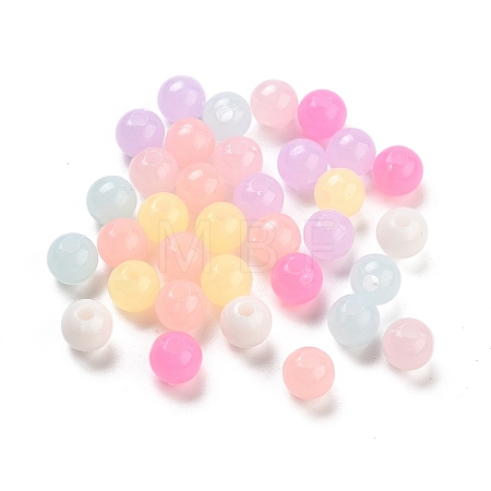 Imitation Jelly Plastic Beads KY-L082-01B-1