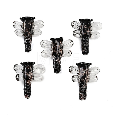 Transparent Lampwork Beads FOIL-I017-01C-1