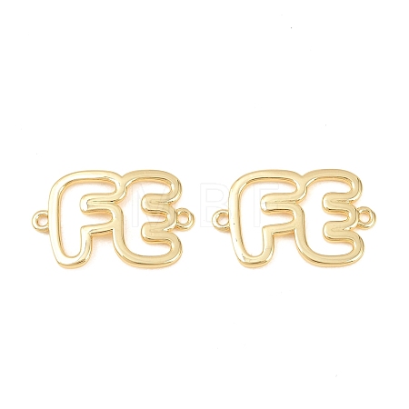 Brass Hollow Connector Charm KK-F931-28D-G-1