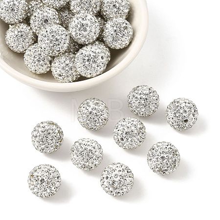 Polymer Clay Rhinestone Beads RB-H284-14MM-001-1