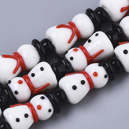 Handmade Lampwork Beads Strands LAMP-R142-01F-1