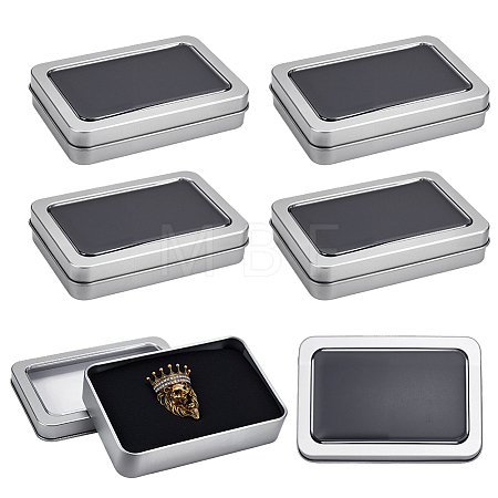 Tinplate Storage Boxes AJEW-WH0696-441-1