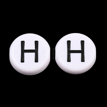 Opaque Acrylic European Beads AC-CBA3BDD-01H-1