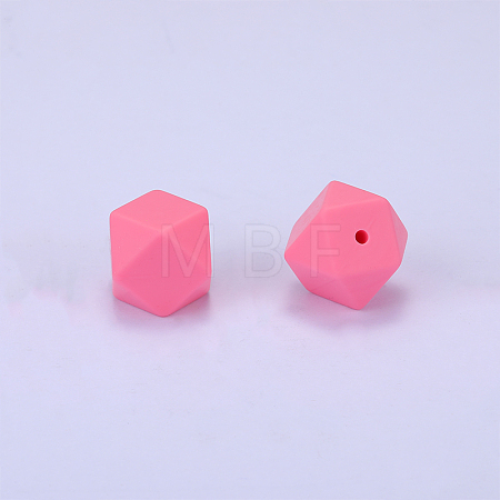 Hexagonal Silicone Focal Beads SI-JX0020A-07-1