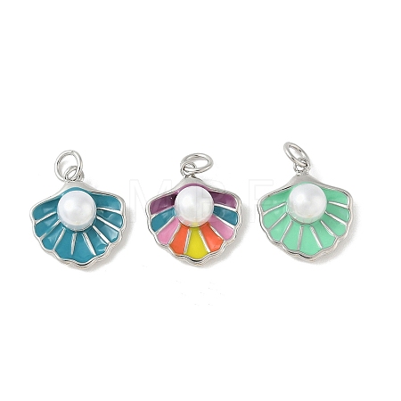 Brass Enamel Pendants KK-B148-03P-1