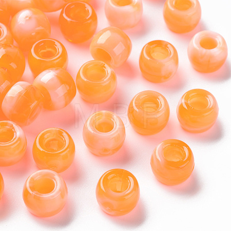 Acrylic European Beads MACR-S375-002A-06-1