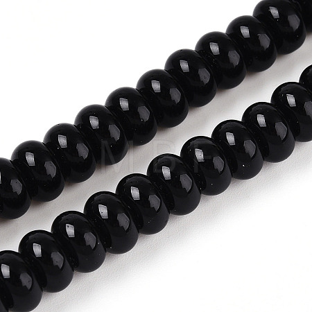 Opaque Spray Painted Glass Beads GLAA-ZX008-4mm-18F-1