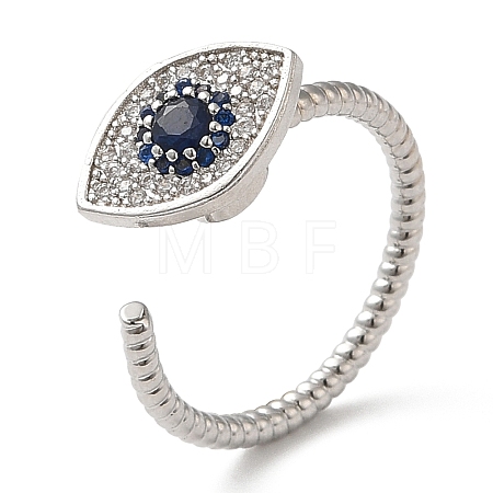 Rotatable Open Ring with Cubic Zirconia RJEW-Q776-02P-02-1