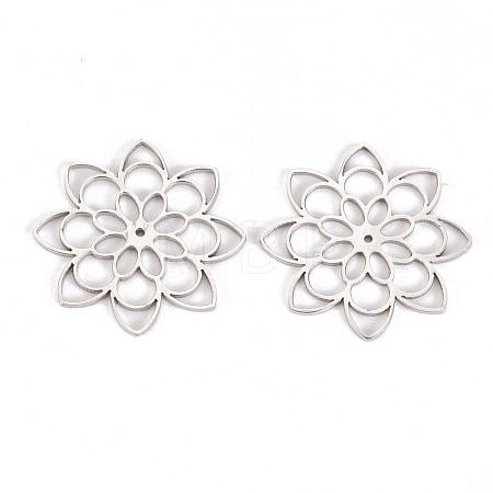 Non-Tarnish 304 Stainless Steel Filigree Joiners Links STAS-S116-186P-1