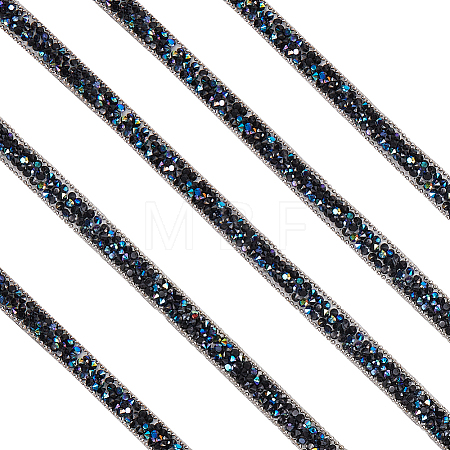 5 Yards Self Adhesive Resin Rhinestone Tape DIY-SP0002-49C-1