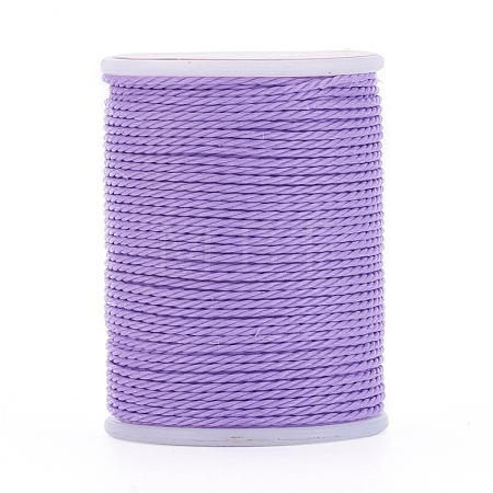 Round Waxed Polyester Cord X-YC-G006-01-1.0mm-11-1