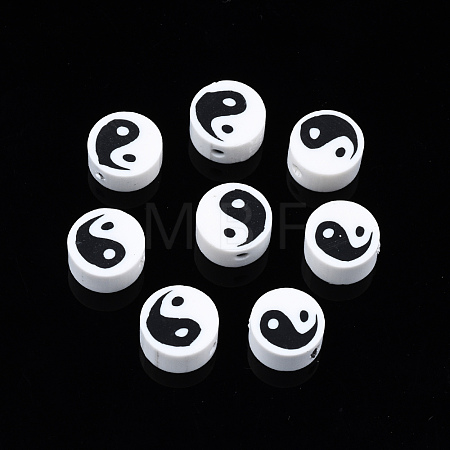 Handmade Polymer Clay Beads CLAY-T016-65K-1