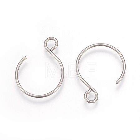 Tarnish Resistant 304 Stainless Steel Earring Hooks X-STAS-L216-02B-P-1