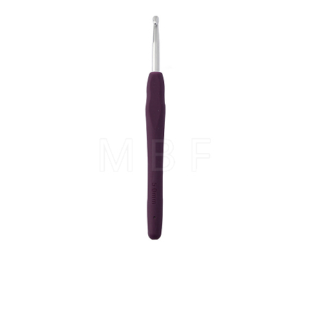 TPR Handle Aluminum Crochet Hook Needles TOOL-K016-05G-1