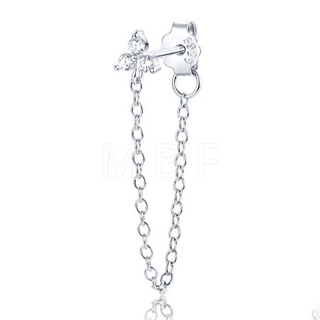 925 Silver Sunflower Star Snake Chain Earrings Fashion Luxury Earrings VT7136-8-1