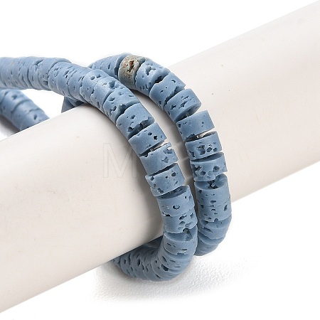 Synthetic Lava Rock Dyed Beads Strands G-H311-10-07-1