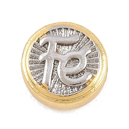Religion Brass Beads KK-C170-28GP-04-1