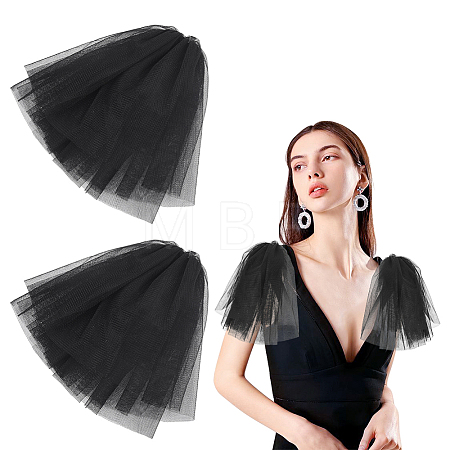 Polyester Mesh Shoulder Sleeves for Bride AJEW-WH0596-885C-1