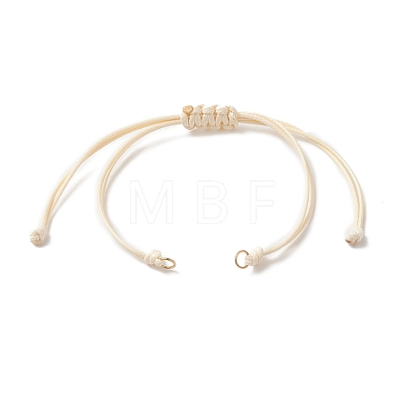 Braided Waxed Polyester Cord AJEW-JB01153-03-1