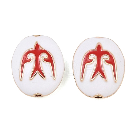 Brass Enamel Beads KK-CBA7BFE-01G-03-1