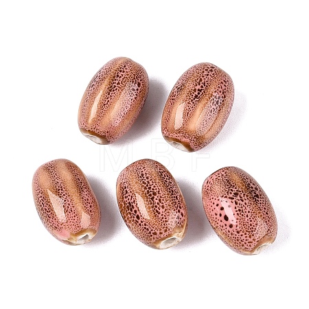Vintage Handmade Porcelain Beads PORC-Q006-10C-1