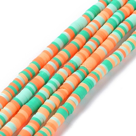 Handmade Polymer Clay Beads Strands CLAY-R089-3mm-013-1