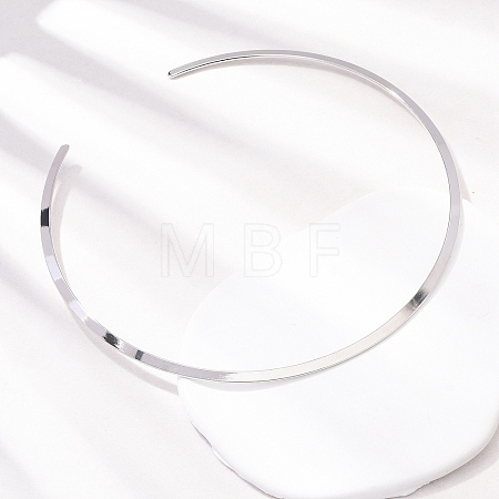 304 Stainless Cuff Choker Necklaces SA-CBA725A-22P-1