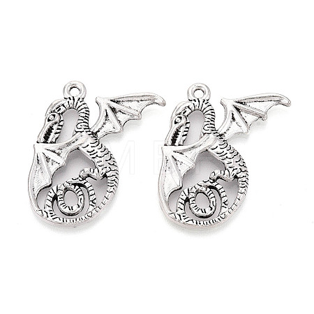 Tibetan Style Alloy Pendants TIBEP-T054-15AS-1