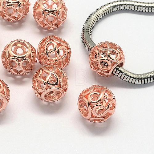 Alloy European Beads PALLOY-S079-004RG-1