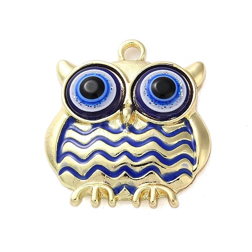 Glitter Zinc Alloy Enamel Pendants ENAM-Z011-03G-1