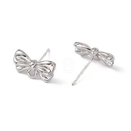 Rack Plating Alloy Stud Earring Findings FIND-I030-13P-1