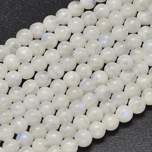 Natural Rainbow Moonstone Beads Strands X-G-P335-12-6mm-1