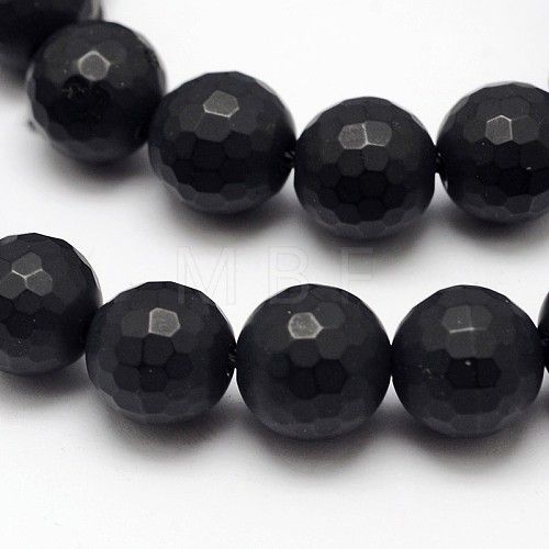 Natural Black Agate Beads Strands X-G-D710-6mm-06-1