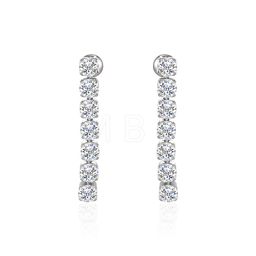 Sparkling diamond stud earrings for women WK5869-1