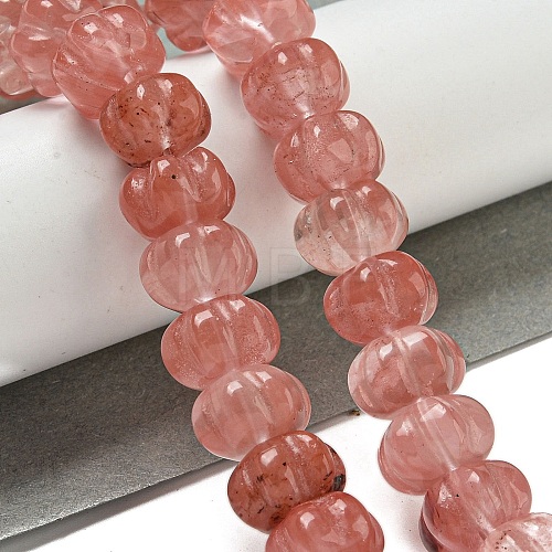 Cherry Quartz Glass Beads Strands G-G142-A04-01-1