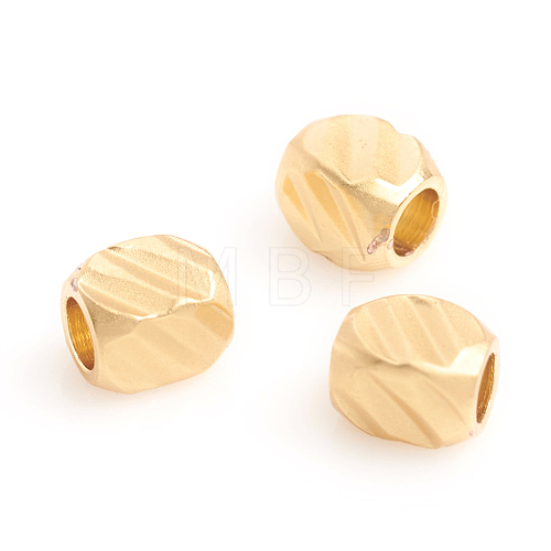 Matte Style Brass Beads KK-L155-21MG-1