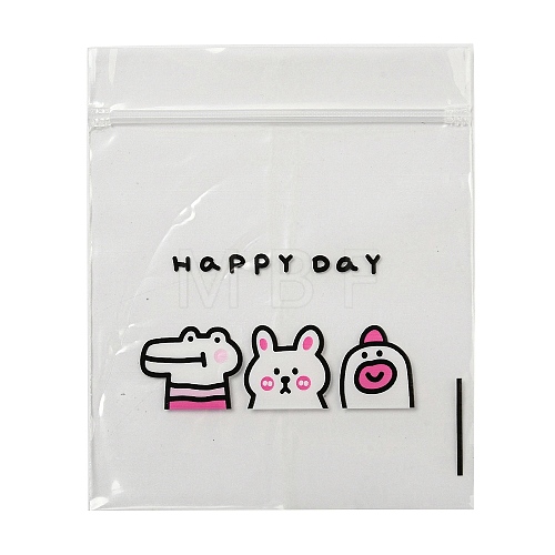 Rectangle Plastic Zip Lock Gift Bags OPP-Q008-01B-04-1