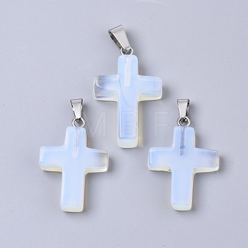 Synthetic Opalite Pendants G-J354-10A-1