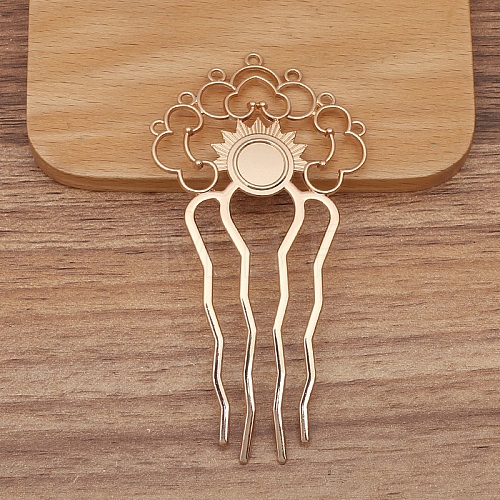 Alloy Hair Comb Findings PW-WGF914F-03-1