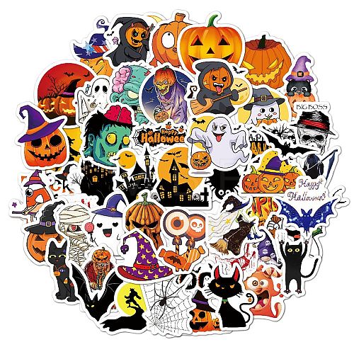 Halloween Themed PVC Sticker Labels HAWE-PW0001-054H-1