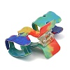 PVC Plastic Claw Hair Clips for Women Girl OHAR-D001-04-3